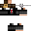 Minecraft skin texture, 64x64 pixels