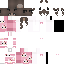 Pink Minecraft skin texture, 64x64 pixels