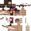 Minecraft skin texture, 64x64 pixels
