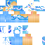 Minecraft skin texture, 64x64 pixels