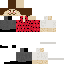 Minecraft skin texture, 64x64 pixels