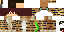 Minecraft skin texture, 64x32 legacy pixels
