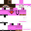 Minecraft skin texture, 64x64 pixels