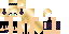 Minecraft skin texture, 64x32 legacy pixels