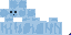 Minecraft skin texture, 64x32 legacy pixels
