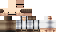 Minecraft skin texture, 64x32 legacy pixels