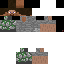 Minecraft skin texture, 64x64 pixels