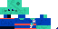 Minecraft skin texture, 64x32 legacy pixels