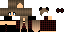Minecraft skin texture, 64x32 legacy pixels