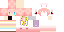 Minecraft skin texture, 64x32 legacy pixels