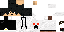 Minecraft skin texture, 64x32 legacy pixels