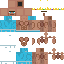 Minecraft skin texture, 64x64 pixels