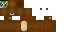 Brown Minecraft skin texture, 64x32 legacy pixels