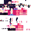 Minecraft skin texture, 64x64 pixels