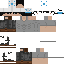 Gray Minecraft skin texture, 64x64 pixels