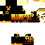 Brown Minecraft skin texture, 64x64 pixels