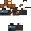 Minecraft skin texture, 64x64 pixels