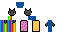 Minecraft skin texture, 64x32 legacy pixels