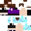 Minecraft skin texture, 64x64 pixels