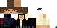 Minecraft skin texture, 64x32 legacy pixels