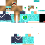 Minecraft skin texture, 64x64 pixels