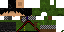 Minecraft skin texture, 64x32 legacy pixels