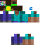 Minecraft skin texture, 64x64 pixels
