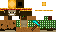 Minecraft skin texture, 64x32 legacy pixels