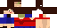 Minecraft skin texture, 64x32 legacy pixels
