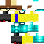 Minecraft skin texture, 64x64 pixels