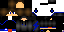 Minecraft skin texture, 64x32 legacy pixels