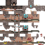 Minecraft skin texture, 64x64 pixels