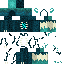 Minecraft skin texture, 64x64 pixels