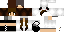 Minecraft skin texture, 64x32 legacy pixels
