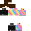 Minecraft skin texture, 64x64 pixels