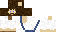 Minecraft skin texture, 64x32 legacy pixels