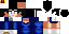 Minecraft skin texture, 64x32 legacy pixels