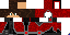 Minecraft skin texture, 64x32 legacy pixels