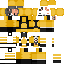 Minecraft skin texture, 64x64 pixels