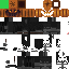 Minecraft skin texture, 64x64 pixels