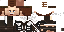 Minecraft skin texture, 64x32 legacy pixels