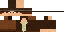 Brown Minecraft skin texture, 64x32 legacy pixels