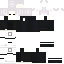 Black Minecraft skin texture, 64x64 pixels