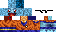 Minecraft skin texture, 64x32 legacy pixels