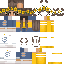 Minecraft skin texture, 64x64 pixels