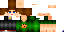 Minecraft skin texture, 64x32 legacy pixels