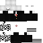Black Minecraft skin texture, 64x64 pixels