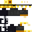 Gray Minecraft skin texture, 64x64 pixels