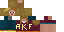 Minecraft skin texture, 64x32 legacy pixels