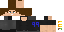 Minecraft skin texture, 64x32 legacy pixels